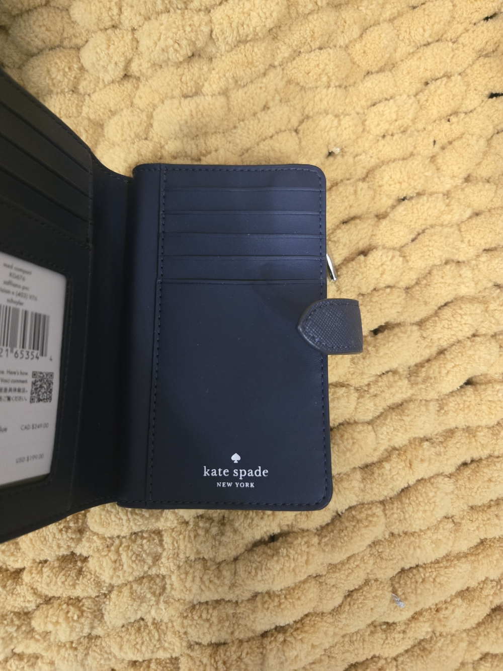 kate spade Navy Saffiano Shoulder Bag & Wallet Set - Picture 3 of 11